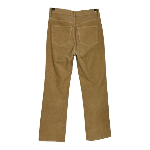 J. Crew Sz 25 Corduroy Tan Straight Leg Mid Rise Pants - Picture 2 of 9